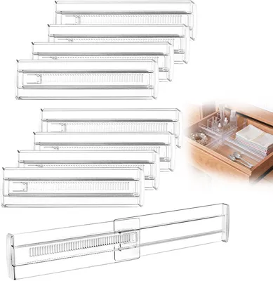 Produktbild von Schubladentrenner 8 Stücke, 28.7-50.5 cm, Kunststoff, für Küche