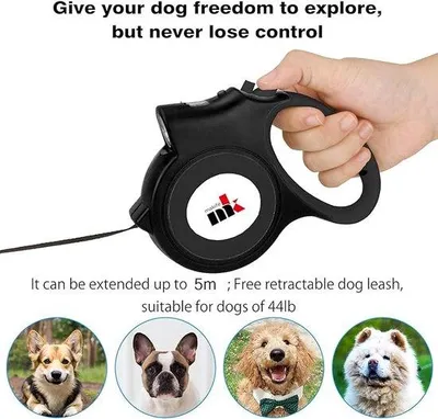 Immagine prodotto di Guinzagli per cani - guinzaglio estensibile lungo, 5 m, per le passeggiate