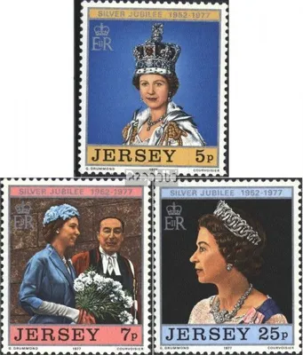Produktbild von Briefmarken GB - Jersey 1977 Mi 157-159 (kompl.Ausg.) postfrisch 25 J.Regentschaft