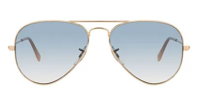 Produktbild von Ray-Ban Aviator Gradient, Erwachsener, Männlich, Pilot, Pilot, Vollrand, Gold