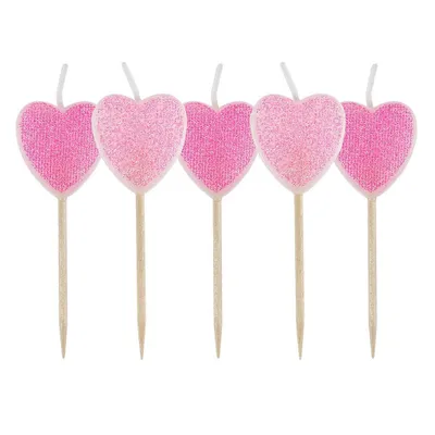 Image de Set de bougies de la Saint-Valentin sur pic 5pcs