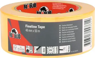 Produktbild von ROXOLID Fineline Tape Kreppband Washitape gold 48 mm x 50 m