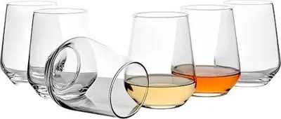 Immagine prodotto di Eleganti bicchieri da acqua, 425 ml, set da 6, ideali per il succo d'arancia