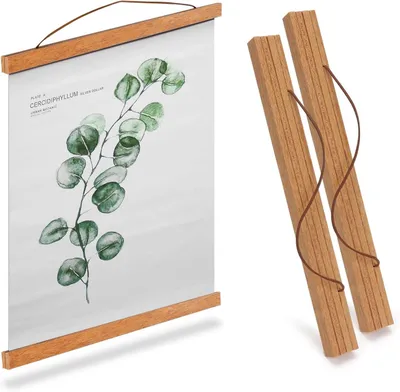 Obrázek produktu pro Rám na plakáty, dřevěný, 2 kusy, formát A3 (30 x 40 cm), magnetický, vhodný pro plakáty a fotografie