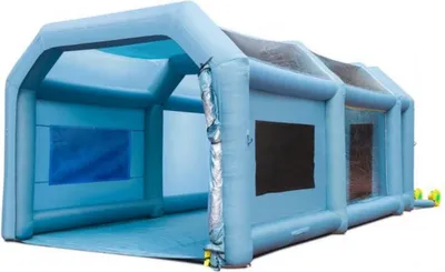 Image de Cabine de peinture gonflable – Cabine de pulvérisation Airbrush – Cabine de peinture gonflable – 6,8 × 3,5 × 2,8 m – Cabine de peinture mobile – Tente anti-pulvérisation