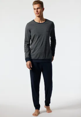 Produktbild von Schiesser Herren Schlafanzug lang ST dunkelblau 050