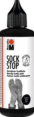 Produktbild von Marabu Textilfarbe Sock Stop 90 ml schwarz
