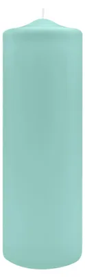 Produktbild von Spitzkopf Stumpen Kerzen Türkis 30 x Ø 10 cm, 6 Stück
