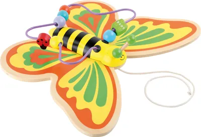 Produktbild von Small Foot 5883 Zieh- und Motorikschmetterling, bunt (1 Stück)