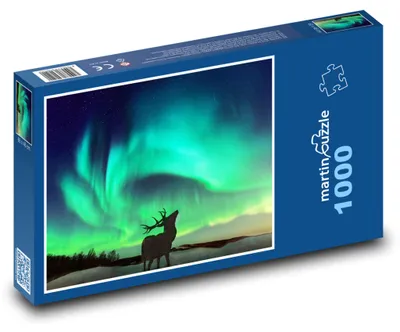 Obrázek produktu pro martinpuzzle - Puzzle 1000 - Polární záře - jelen