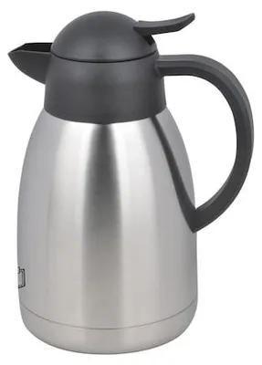 Produktbild von METRO PROFESSIONAL Thermoskanne, 17,5 x 13,5 x 21,5 cm, 1 L, Edelstahl 18/8, silber