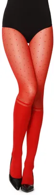 Image de Collants Merry Style pour femmes 20 DEN GI1103 (rouge, S) .