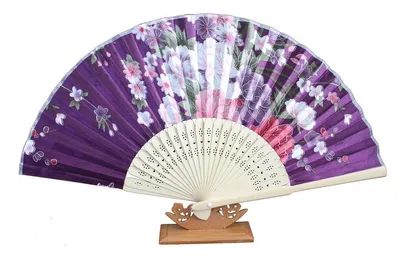 Produktbild von 506, 1 Stk. Hand- Deko- Sommer Fächer Blumen Motive Retro Design