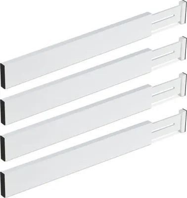 Immagine prodotto di set di 4 divisori per cassetti in bianco