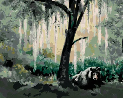 Produktbild von Zuty - Malen nach Zahlen - BÄR IM WALD (D. RUSTY RUST), 40x50 cm, ohne Keilrahmen