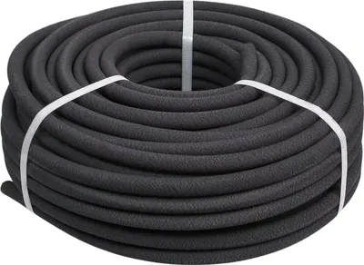 Produktbild von Gartenschlauch 50m – Perlschlauch zur Bewässerung – Wassersparend – Flexibel – Gummi PE – Schwarz
