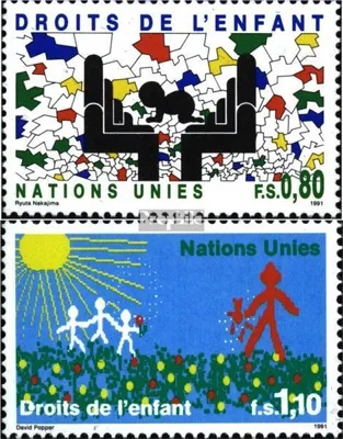 Produktbild von Briefmarken UNO - Genf 1991 Mi 202-203 (kompl.Ausg.) postfrisch Rechte des Kindes