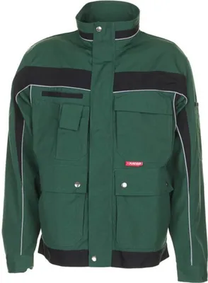 Produktbild von Größe 52 Herren Planam Plaline Bundjacke grün schwarz Modell 2505