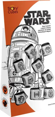 Produktbild von Rebel Story Cubes Star Wars REBEL Würfelspiel zum Geschichten erfinden mit 9 Würfeln und 54 Bildern.