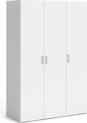 Immagine prodotto di Ruffano - Guardaroba 3 Ante, 115x49 cm Bianco, Appendiabiti