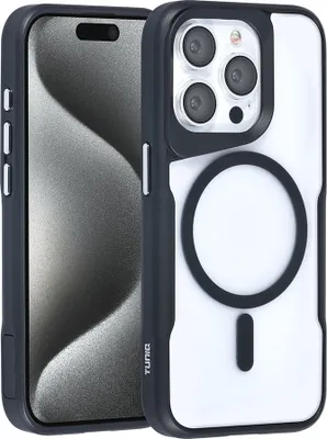 Immagine prodotto di Custodia posteriore TUNIQ per iPhone 15 Pro - Silicone Magsafe - Nero