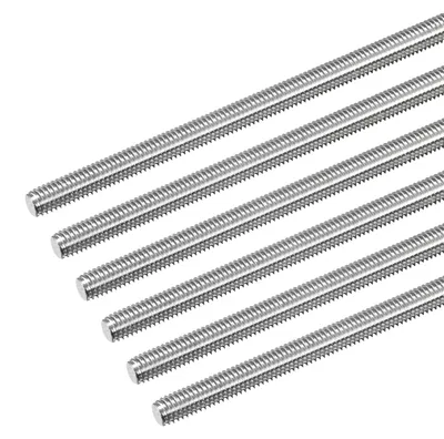 Gewindestange M6 x 350 mm, 1 mm Steigung, 304 Edelstahl, 6 Stück