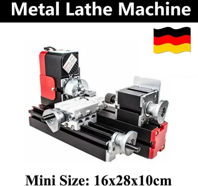 Obrázek produktu pro Mini soustruh Soustruh pro obrábění kovů DIY Model Tooling DC 12V