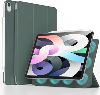 Productafbeelding van imoshion Magnetic Bookcase voor de Apple iPad Air 11 inch (2026) M4 / (2025) M3 / (2024) M2 / Air 5 (2022) / Air 4 (2020) - Donkergroen