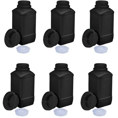 Immagine prodotto di 6 pezzi di bottiglie in plastica da 250ml con tappo a vite