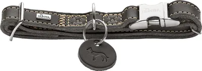 Obrázek produktu pro Hunter límec Aalborg Alu-Strong stone grey, velikost: M / šířka: 1,5 cm