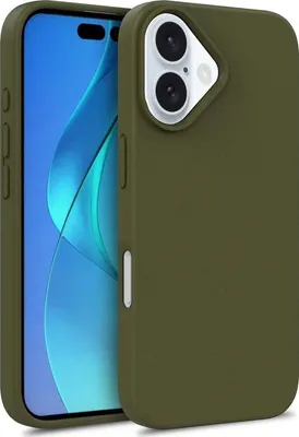Produktbild von Mobigear  iPhone 16 Hülle Umweltfreundliches Backcover - Grün