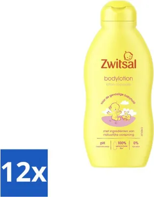 Produktbild von Zwitsal – Babypflege – Körperlotion – Für empfindliche Babyhaut – 200 ml - Vorteilspack - 12 Stücke