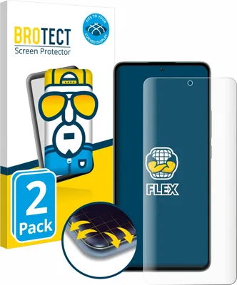 Produktbild von 2x BROTECT Fullscreen Schutzfolie für Xiaomi 13T Pro Displayschutz Folie Fullcover Klar Transparent