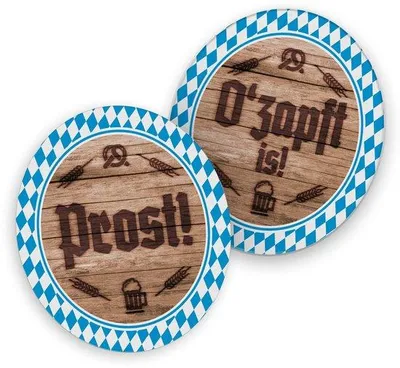 Produktbild von Pappdeckel für Bier Ø 10,7 cm, perfekt für Massenveranstaltungen, Grillpartys oder Themenfeiern