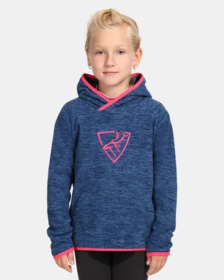 Produktbild von Mädchen-Fleece-Kapuzenpullover Kilpi FLOND-JG, DUNKELBLAU, Größe 158