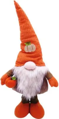 Produktbild von Plüschwichtel mit Kürbis, Beine ausziehbar Lafiora H 95 cm orange/braun