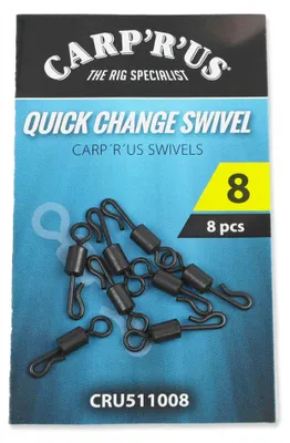Zdjęcie produktu dla Krętlik Carp´R´Us Quick Change – rozmiar 8, 8 szt.