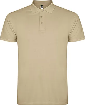 Immagine prodotto di Roly PO6638 | Polo Star da uomo, Piqué - Colore: Sand 07 - Taglia: XL