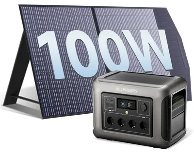 Zdjęcie produktu dla Stacja zasilania – Mobilny generator – Zasilanie awaryjne – Przenośny akumulator – Elektrownia słoneczna – 1056Wh, bateria LiFePO4