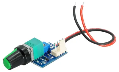 Productafbeelding van Ventilator Snelheid Regelaar - Fan Controller - PC Koeling Optimaliseren - 1 Kanaals Onafhankelijke Controle - DC 12V - Zwart