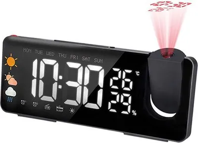 Obrázok produktu pre Rádiobudík SOLIGHT CA05 s projektorom a meteostanicou