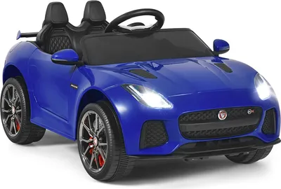 Produktbild von GOPLUS Jaguar Elektrofahrzeug mit Musik, Elektrisches Kinderauto mit Vor- und Rückwärtsschalter, 12V Akku/Elektrisches Auto, Spielfahrzeug für Kinder
