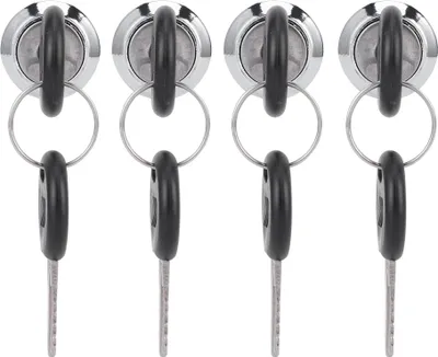 Produktbild von 4 Set Cam Lock Zink Legierung Datei Schrank Postbox -Schublade Schlepptr Sicherheitsschl?sser mit Schlsseln (103-20)