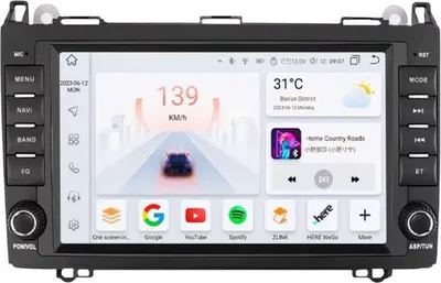Immagine prodotto di Autoradio con Bluetooth – CarPlay – Per Mercedes B200 / Sprinter W906 / W639 / Classe A/B W169/W245 (2004-2012) – Adatto per Apple e Android – Stereo – Sistema di navigazione auto – 4 GB 32 GB