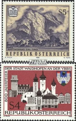 Produktbild von Briefmarken Österreich 1986 Mi 1851,1852 (kompl.Ausg.) gestempelt Sondermarken