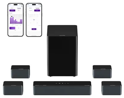 Produktbild von Soundbar – 7.1 Kanäle, 500 Watt – Surround-Sound-System – Kabelloser Subwoofer – Dolby Atmos