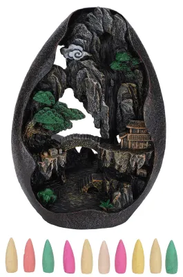 Produktbild von Rückfluss-Räuchergefäß aus Kunstharz für Zuhause, Schlafzimmer, Dekoration, Ornament