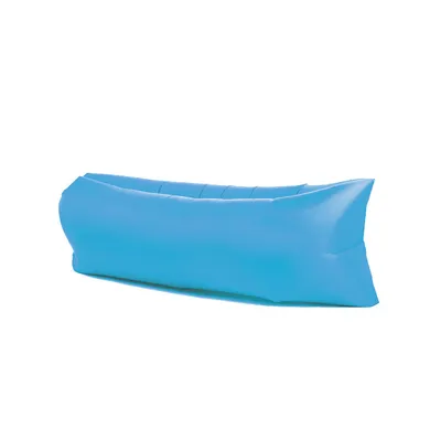 Imagen del producto de Sofá inflable para exteriores, ideal para camping y playa, color azul