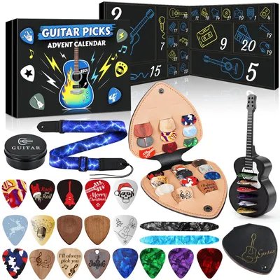 Adventskalender Gitarrenplectra 2025 – 24 Türchen für Gitarristen