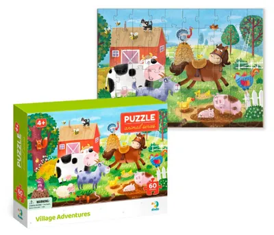 Immagine prodotto di Puzzle "La fattoria" 32x23 cm, 60 pezzi, in scatola 24x18x4 cm